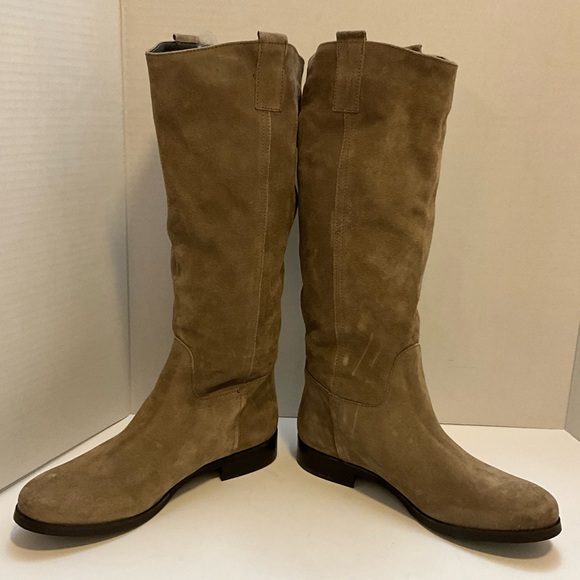 Vera Gomma Suede Taupe Boots 40 - Picture 5 of 6